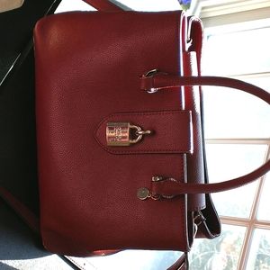 Guess medium burgundy tote